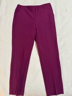 Ann Taylor Magenta Straight Leg Dress Pants